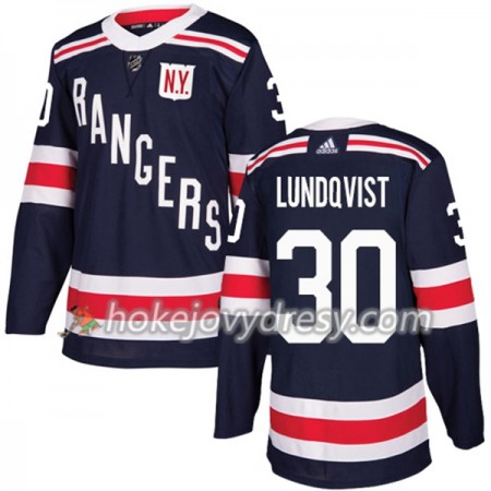 Pánské Hokejový Dres New York Rangers Henrik Lundqvist 30 2018 Winter Classic Adidas Modrá Authentic